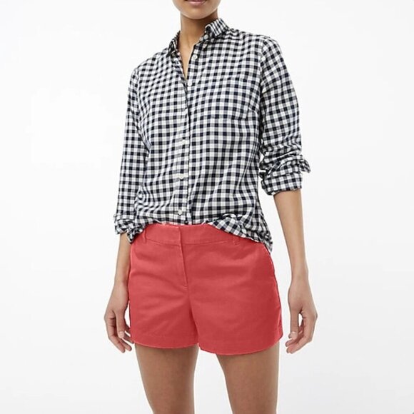 J. Crew 100% Cotton Broken-In Chino Shorts 4" (size 6) - Picture 1 of 14